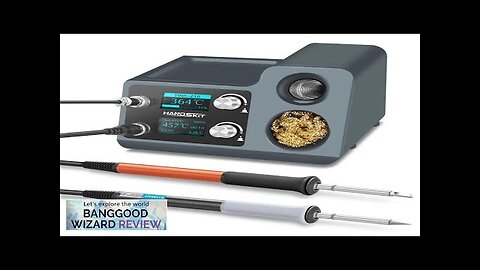 HANDSKIT ST12A 2 in 1 Hot Air Gun Soldering Station OLED Digital Review