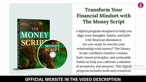 The Money Script Review (⛔BIG ALERT !!⛔) FIND WEALTH SUCCESS WITH Money Script Reviews