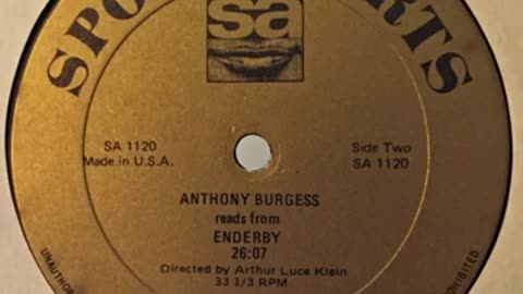 Anthony Burgess reads from Enderby - 1973