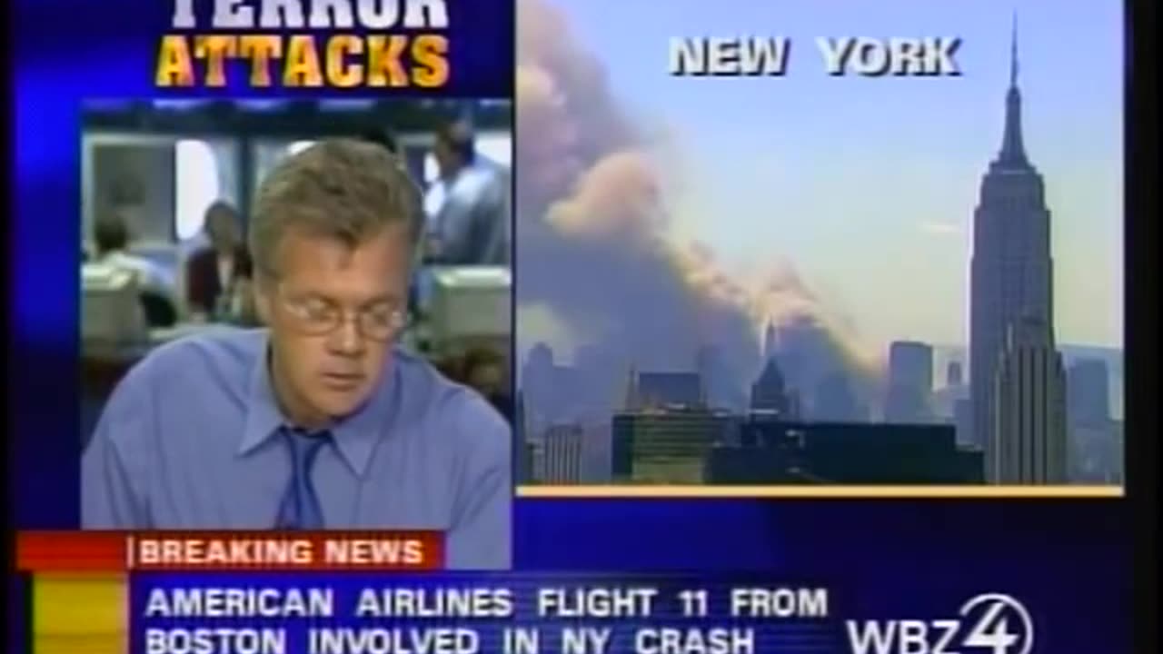 911 UPN CBS News Coverage WSBK Boston September 11, 2001 1245 to 100 pm