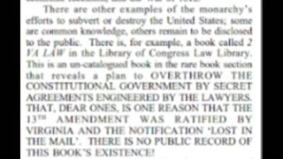 THE TRUE 13TH AMENDMENT RATIFIED