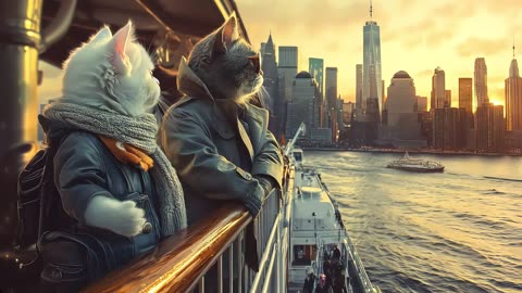 World's Tiniest Cat in New York City 2025 🐾Cat Doing Human Things So Cute