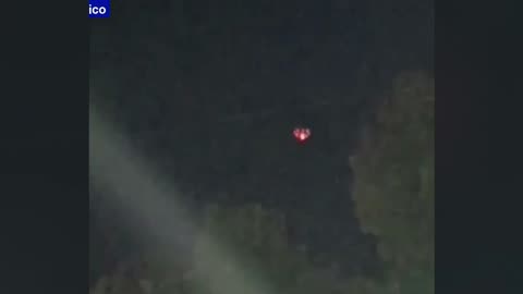 Orange UFO over Mexico