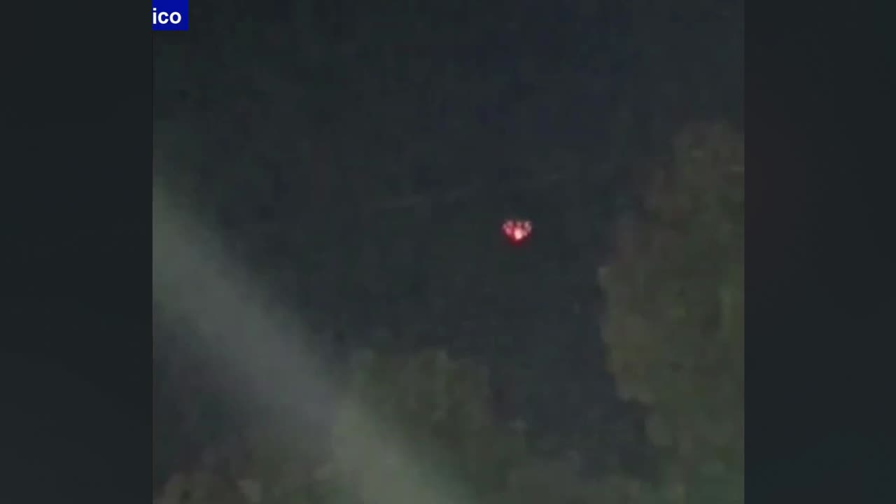 Orange UFO over Mexico