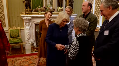 Queen Camilla welcomes A-list stars at Buckingham Palace