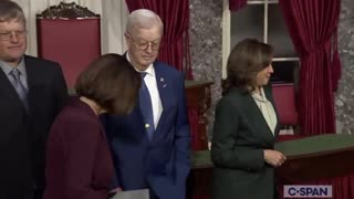 GOP Senator's Husband Refuses To Shake Kamala's Hand In Awkward Moment