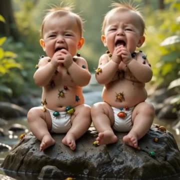 Twins vs. Bugs: Hilarious Reactions That Will Make You Laugh!