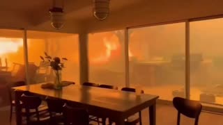 Terrifying Wildfire: Man Records Walls of Fire Surrounding His Home with His Dog Inside