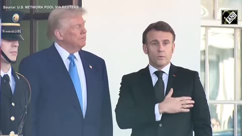Macron Arrives to Hugs, Kisses,& #HandShakeSHOWDOWN