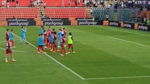 US Cremonese vs Napoli (splendid moment after the match)