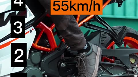 Maximum speed for each gear on a KTM RC 390