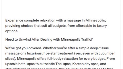 A Massage in Minneapolis for Every Budget