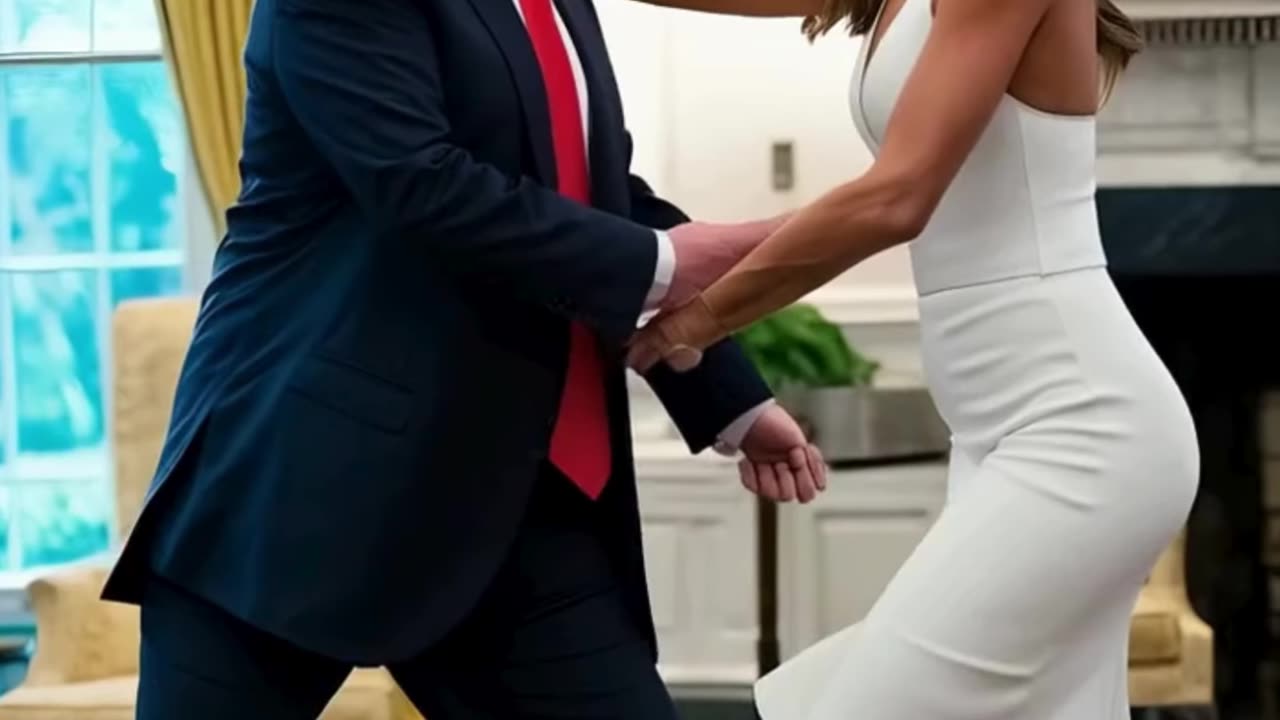 MELANIA and DONALD TRUMP'S Dance in White House! AI VIDEO