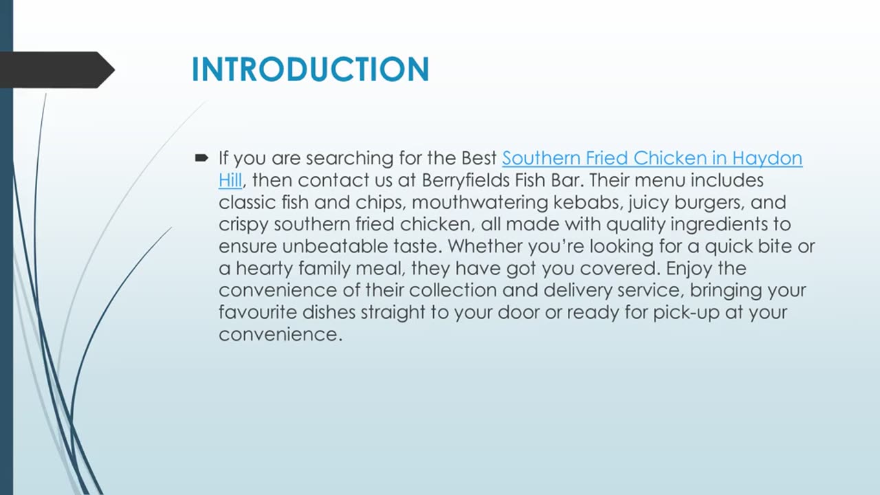 Best Southern Fried Chicken in Haydon Hill