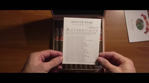 Unboxing the God of fire cigars by Carlito.