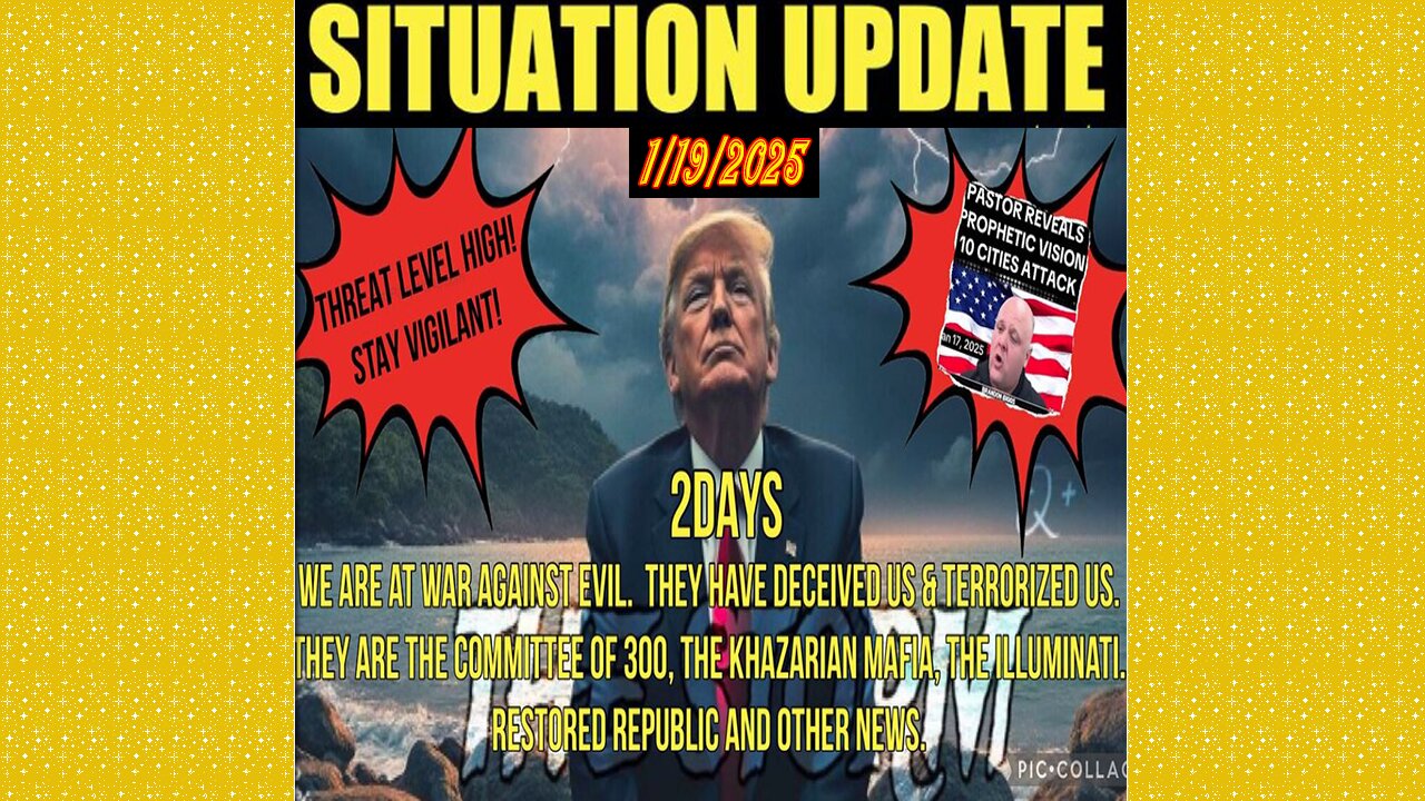 SG Anon. Juan O Savin ~ Situation Update 1/19/25 ~ Restored Republic > Judy Byington- Q+ White Hats