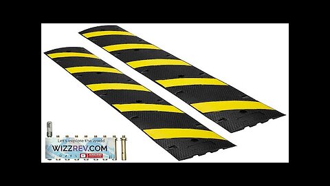 VEVOR 2 PCs 72'' Rubber Speed Bump 2 Channel 22000lbs Load Heavy Review