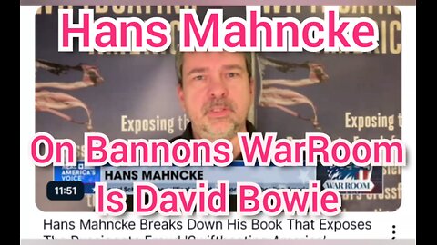 Hans Mahncke On Bannons WarRoom Is David Bowie