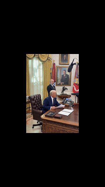 TRUMP❤️🇺🇸🥇🪽DISCUSS RECIPROCAL TARIFFS🤍🇺🇸🏅🪽IN WHITE HOUSE OVAL OFFICE💙🇺🇸🏅🪽🏛️⭐️