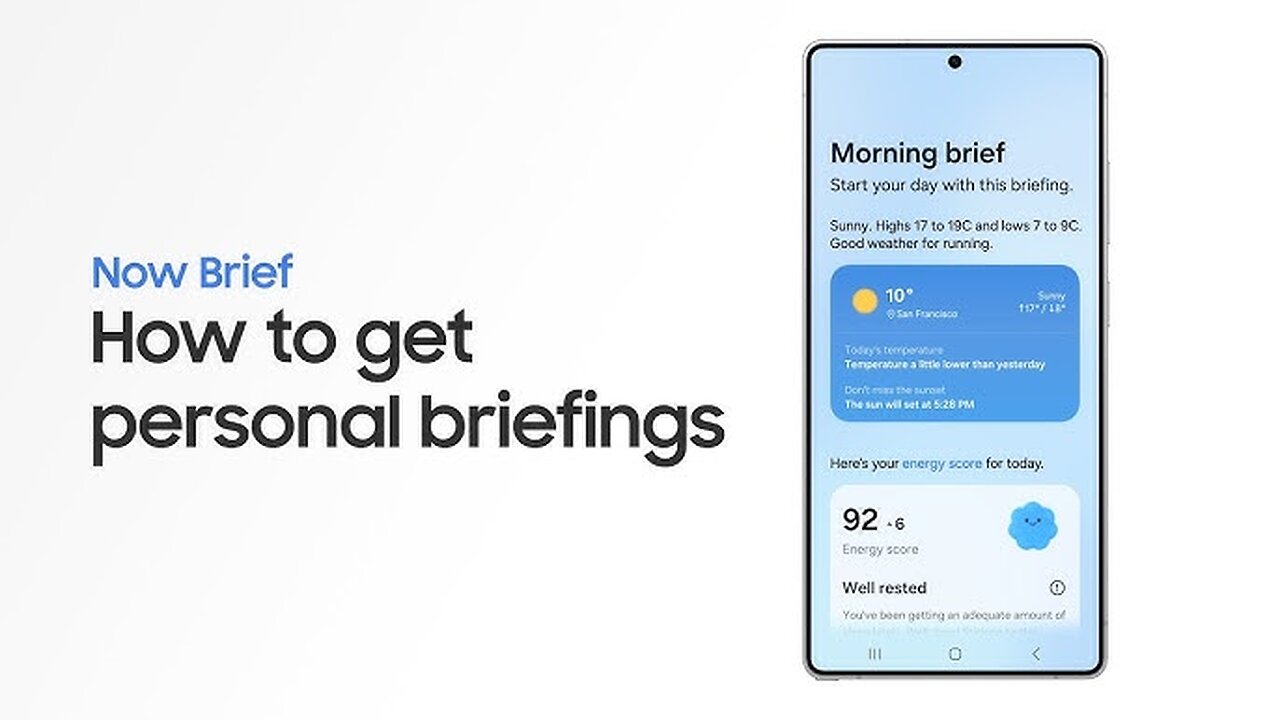 How to use Now Brief | Samsung Galaxy S25 Series