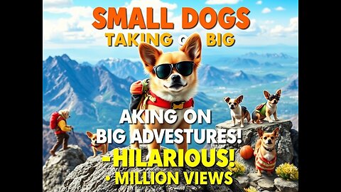 Small Dogs Taking on Big Adventures – Hilarious!"