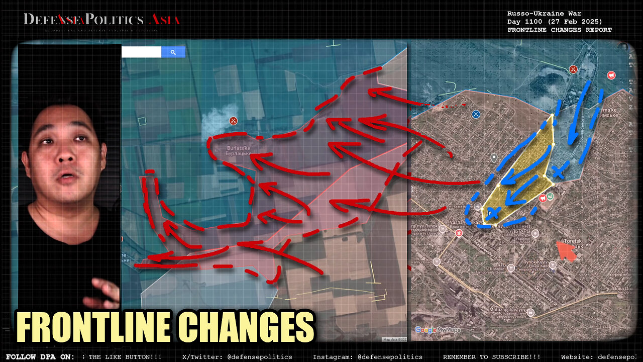 [ Ukraine Frontline Changes ] UKRAINE YOLO INTO TORETSK~!! Defense line gone at V.Novosilka Front...