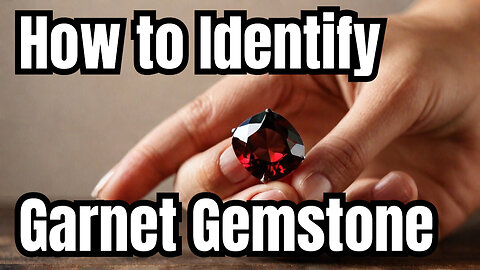 How to Identify Garnet Gemstone🌟 Crystal Haven ✨💎