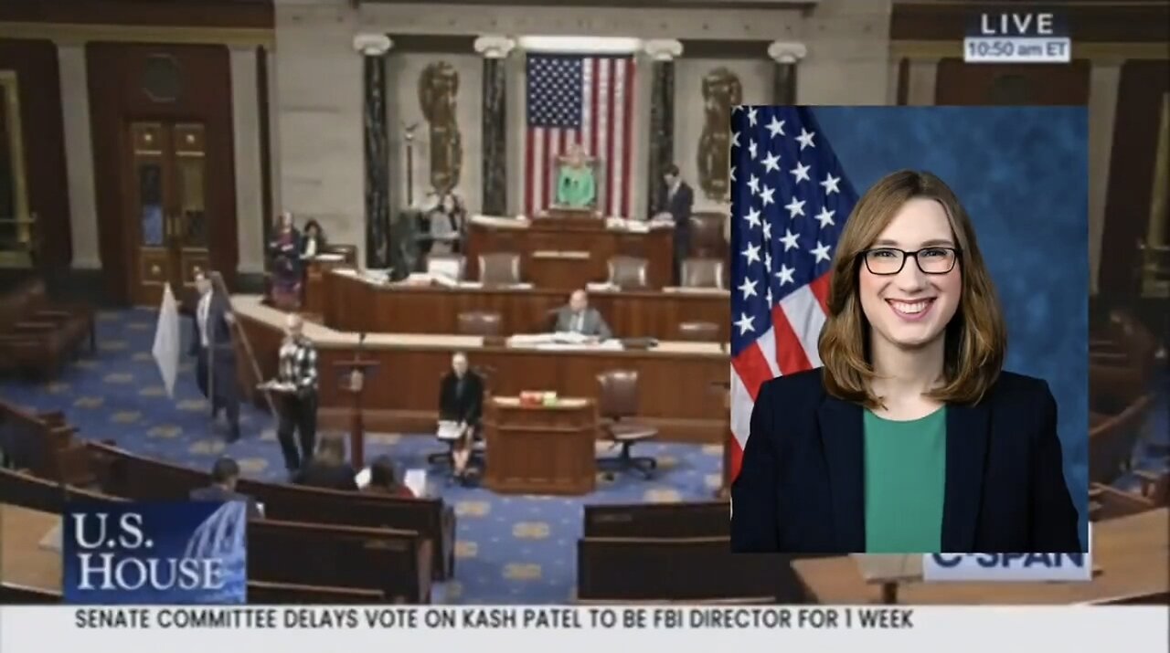 Transgender Rep Sarah McBride introduced as male by committee chair.