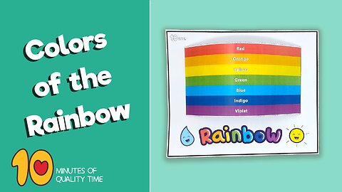 Colors of the Rainbow 3D craft