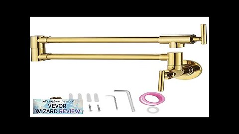 VEVOR Pot Filler Faucet Solid Brass Commercial Wall Mount Kitchen Stove Faucet Review