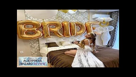 32Inch Bride To Be Balloon Big Rose Gold Silver Letters Foil Ballon Review