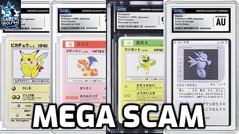 Major FAIL For CGC! FAKE Prototype Pokemon Cards Graded In Large Numbers!!