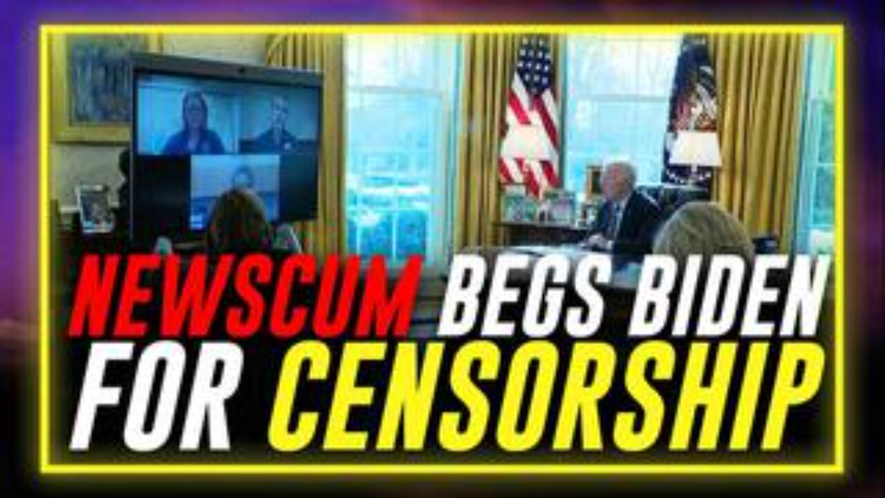 DISGUSTING: Watch Gavin Newscum Beg Biden To Censor Trump, Musk, & Jones For Exposing Democrats