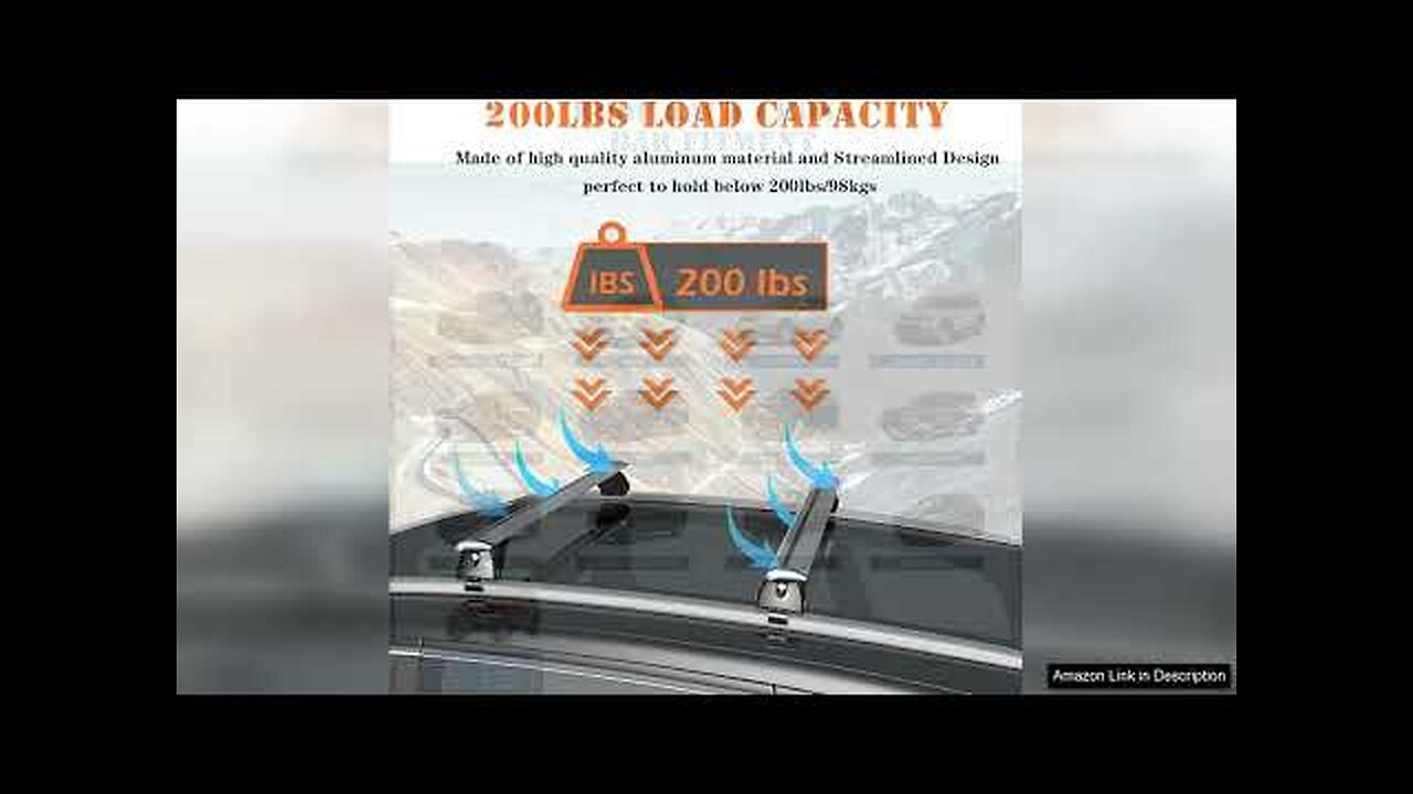 TANX Car Roof Rack Cross Bars with 4 Locks，Universal Roof Rack Cross Review