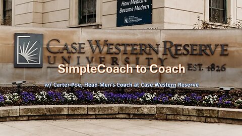 An SC2C Interview with Carter Poe, Head Men's Coach @case Western Reserve