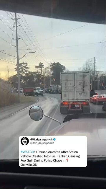 Police Chase In Oakville Ontario