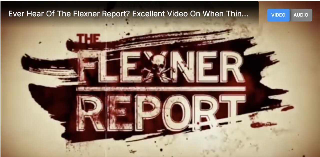 Ever Hear Of The 'Flexner Report'?