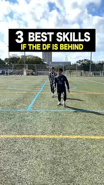 3 BEST SKILLS 💫~IF THE DF IS BEHIND~#shorts #football