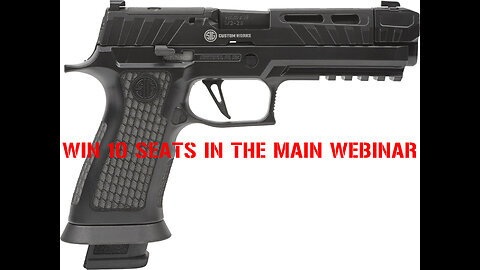 Sig Sauer P320 Spectre Comp Blackout 9mm MINI #3 FOR THE LAST 10 SEATS IN THE MAIN WEBINAR