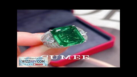 CUMEE Dominant Big Colombian Emerald Green Rings for Men's and Women's Cultivated Review