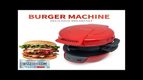 Electric Burger Sandwich Maker Household Breakfast Machine Hamburg Sandwich Maker Bread Review