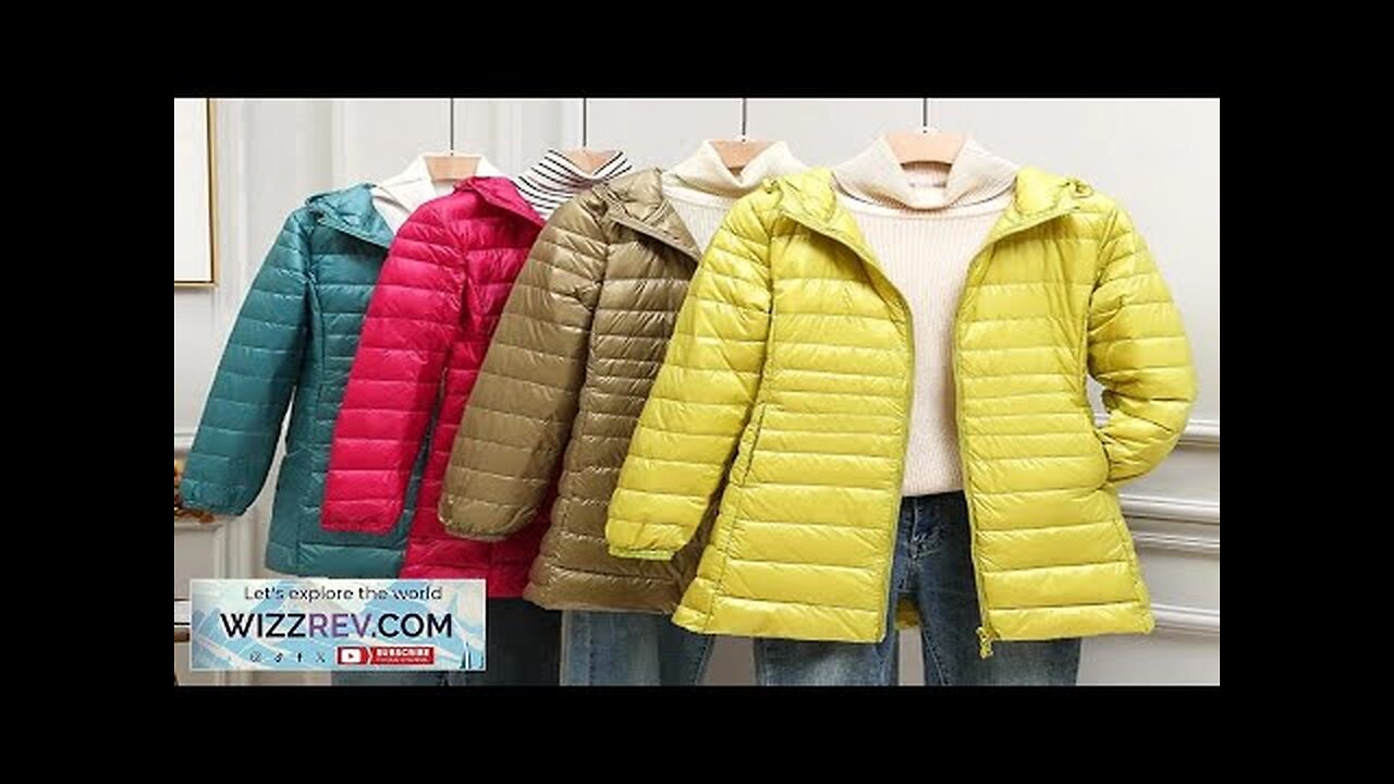 0-10℃ Women Puffer Jackets Ultralight Duck Down Jacket 2024 Autumn Winter Portable Review