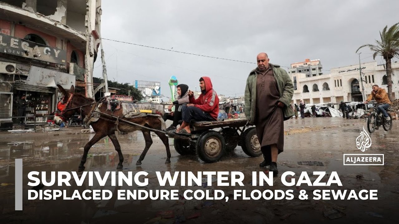 Gaza's displaced endure cold, floods, and sewage as winter worsens humanitarian crisis