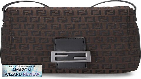 FENDI Pre-Loved Brown Zucchino Canvas Tube Messenger Small BrownSleek Fendi messenger bag Review