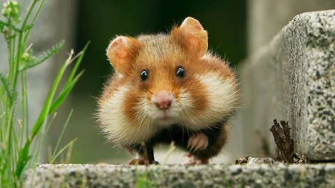 Wild Hamster Has A Graveyard Feast