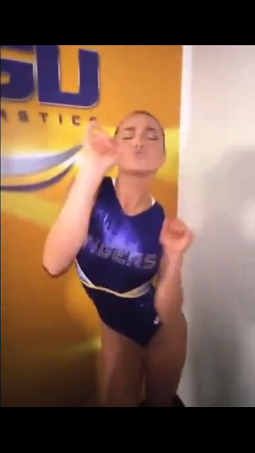 LSU's Olivia Dunne and Kylie Coen Do The Trump Dance