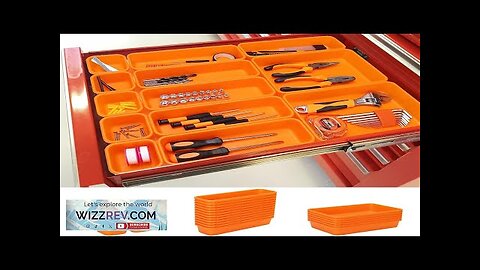 42 Pack Tool Box Organizer Tool Tray Dividers Rolling Tool Chest Cart Review