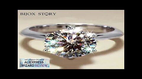 GRA Certified 1-5CT Moissanite Ring VVS1 Lab Diamond Solitaire Ring For Women Review