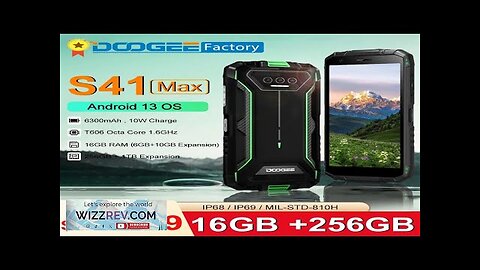 DOOGEE S41 Max 16GB 256GB Rugged Smartphone 6300mAh 13MP AI Triple Camera Review