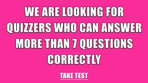 Take This Knowledge Test
